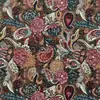 Producción en fábrica y venta al por mayor de tela jacquard teñida en hilo, jacquard de estilo étnico, cola de fénix, tela de poliéster y algodón de alta densidad.