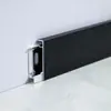Rodapé de Liga de Alumínio com Design de Encaixe, 6cm/8cm, Borda Reta, Estilo Minimalista Moderno para Uso Doméstico