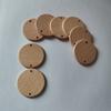 Decoración colgante de etiqueta de oblea de madera de haya redonda 2 agujeros accesorios para llavero de joyería material un agujero doble agujero