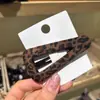 Novo Outono e Inverno Estilo Coreano Fashionable Estampa de Leopardo Presilha BB Presilha para Mechas Franja Quebrada Elegante Retrô Versátil Presilha de Cabelo de Tecido Acessórios de Cabelo