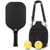 Raquete de Pickleball de Fibra de Carbono T700 Toray Textura de Tecido de Grafite Fosca 16mm de Espessura Competição Fibra de Carbono
