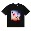 25Ss Marca Morada de Calle Marca Americana de Moda Camiseta Casual Retro Holgada de Manga Corta Estilo Igual para Pareja