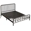 Cama de Hierro Simple Duradera de Moda Individual 1.6m m Cama con Estructura de Hierro para Alquiler en Casa Cama Doble 1.8m Cama de Hierro