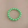 Pulseira Elástica Simples de Pérola Retrô Francesa Pulseira da Moda de Luxo Leve Francesa Popular na Internet Diária Combinação com Tudo Pulseira Elegante
