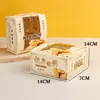 Caja de Empaque Plegable para Pasteles de Castaña, Bolsa de Mano para Pasteles de Castaña y Pastel de Frijol Mungo, Caja de Papel para Pasteles de Copo de Nieve, Material Ecológico