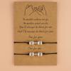 Pulsera de tarjeta de pulsera tejida a mano de venta caliente transfronteriza europea y americana Amazon hilo negro mancuerna personalizada Levantamiento de pesas