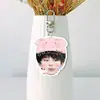 Chen Sihan Acrílico Branco Chaveiro Dupla Face Suporte para Ventilador Pingente de Bolsa Pingente de Mochila Mercadoria de Celebridade Design Personalizado