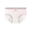 Roupa íntima feminina versátil de algodão puro, hipoalergênica, respirável, antibacteriana, entrepernas estendido, elástica, modeladora do bumbum, simples, 100% algodão, calcinhas para período