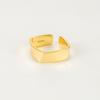 Anillo cuadrado de plata esterlina S925 de estilo coreano para mujer, estilo lujoso, ligero, con múltiples combinaciones, irregular y simple.