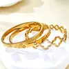 Moda Luxo Leve Ins Trevo de Quatro Folhas Flor Diamante Pulseira de Aço Inoxidável Feminina de Alta Qualidade Banhada a Ouro 18K Joia Francesa Feita à Mão
