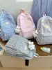Mochila escolar dulce y linda, gran capacidad, mochila simple de doble hombro, mochila escolar a cuadros, mochila escolar de alta apariencia