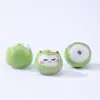 Gato de la Suerte Cerámico Colorido Gato Lindo de Cerámica Pintado Pulsera DIY Bolsa con Cuentas Decoración Llavero Colgante