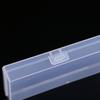 Caja plana larga, caja de almacenamiento transparente, caja de embalaje de plástico, caja de papelería para piezas, caja de herramientas para boya de pesca, caja de accesorios para uñas