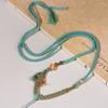 Colgante Xizang Cuerda Collar Tejido a Mano Cuerda de Collar Tangkazaki Ram Algodón Frotado a Mano Garganta Estilo Étnico Cordón para Jugar