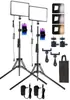 Luz de Relleno para Transmisión en Vivo de 2.1m, Panel de Luz para Fotografía con Control de Cable para Atenuación e Iluminación de Belleza, Directo de Fábrica, Personalización OEM Disponible