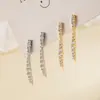 Exquisitos Pendientes Largos de Barra con Circonita para Mujer 2023 Estilo Caliente de Moda Diseño de Nicho Pendientes de Gama Alta Populares en Línea Joyería para Orejas