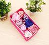 Caixa Organizadora de Lingerie Off-White Rosa Vermelho Conjunto de Quatro Peças, Organizador de Meias Tecido Caixa Organizadora de Sutiãs 6 Compartimentos, 7 Compartimentos, 8 Compartimentos, 24 Compartimentos
