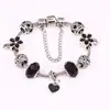 Pulsera de aleación de cristal y cristal estilo europeo y americano moda comercio exterior colgante de corazón de diamante diy suministro de AliExpress