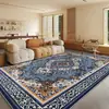 Tapete Étnico de Luxo Leve Estilo Europeu Xinjiang Uigur Mongol Nepalês Marroquino para Sala de Estar e Quarto, Tapete Grande