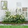 Césped Artificial Hy-Ar7/Hy-Cq7 Paisajismo Plantas Verdes para Exhibición en Ventana Arreglo Fotográfico Escenario de Jardín Musgo Flores Artificiales