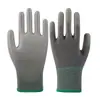 Luvas com Palma Revestida em PU Luvas de Nylon Livres de Pó Oficina de Fábrica de Eletrônicos Antiestáticas Finas Revestidas em PU Luvas de Proteção para o Trabalho