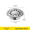 4 polegadas aço inoxidável dreno de piso vaso sanitário 10cm redondo piso dreno hotel grande deslocamento engenharia DN110 dreno de piso