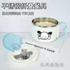 Tazón instantáneo de acero inoxidable de grado alimenticio, diseño de Perro Pacha, apto para dormitorios estudiantiles, con función de drenaje para comer alimentos secos, vajilla Perro Pacha