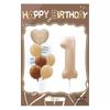 Ins vintage caramelo de crema película de aluminio digital traje de cumpleaños animal de dibujos animados combinación tarjeta trasera globo individual al por mayor