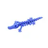 Novo ornamento de esqueleto de crocodilo impresso em 3D, brinquedo criativo para alívio do estresse, modelo pequeno de animal simulado de crocodilo, decoração de cidade