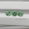 Fábrica de Joyería Aocai Venta al por mayor Zafiro Cultivado Zafiro Verde Piedras Sueltas Redondas Joyería Certificada por Agl Piedras Principales y Piedras de Soporte