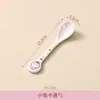 Infantil cartoon colher bonito gota-resistente colher de arroz garfo de alta aparência pequena sobremesa colher melamina doméstica bebê suplemento de louça