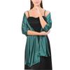 Chal de satén de seda para boda, decoración de vestido de noche, bufanda para mujer, vestido de novia, fiesta, elegante chal de tela suave