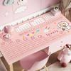 Alfombrilla de Escritorio Anillo de Corazón Girly Protección Ocular Alfombrilla Protectora de Escritorio Mesa de Estudio para Niños Mantel Especial para Escritorio