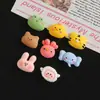 Urso Sapo Coelho Animal Desenho Animado Acessórios de Resina Artesanal DIY Cola Cremosa Capa de Celular Fivela de Sapato Acessórios de Cabelo Materiais