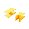 Clip para Palo Marcador de Entrenamiento de Fútbol en Stock, Compatible con Juego de Porterías de Fútbol Sencillo, Clip de Plástico Amarillo