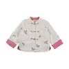 Wulibu YiConjunto Nuevo Estilo Chino para Niñas Otoño Traje Tang Chaleco de Doble Botón Conjunto de Chaqueta Moderno