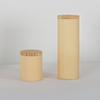 Cajas de Empaque Pequeñas para Té al por Mayor con Tapas Selladas de Madera, Cajas para Té Pu'Er, Latas Redondas de Papel, Fabricante T74 Latas Redondas con Tapa de Madera