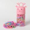 Fornecimento direto da fábrica garrafa de desenho animado elástico descartável elástico laço de cabelo de bebê não machuca a cor do cabelo pequena faixa de cabelo alta elástica corda de cabelo