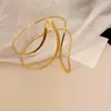 Pulseira Irregular Côncava Transfronteiriça Europeia e Americana Estilo Frio de Nicho Pulseira Moda Luxo Leve Pulseira de Alta Qualidade para Mulheres