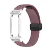 Aplicable a Google Fitbit Air Armor Marco de Metal para Reloj Patrón de Rombo Hebilla Plegable Correa de Silicona para Reloj