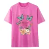 Camiseta de Manga Corta para Mujer, Verano Algodón Puro, Lavada y Desgastada, Retro Americano, Oversize, Holgada, Casual, Camiseta de Media Manga