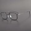 Nuevas gafas de color carey L1050 con montura de placa cuadrada ultraligera de doble haz, gafas de miopía sencillas para hombre