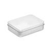 Caja de hierro empaque puntual caja vacía caja de hojalata rectangular ventana de PVC tamaño múltiple caramelo caja para unidad U se puede imprimir logotipo