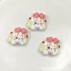 Dibujo animado cara brillante oveja linda DIY pegamento de crema funda de teléfono móvil tocado pasador joyería accesorios de resina venta al por mayor