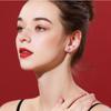 Aretes de Copo de Nieve estilo Coreano para Mujer Pendientes de Copo de Nieve de Circonita Genie Pendientes Elegantes de Moda Joyería para la Oreja