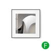 Pintura decorativa en blanco y negro para sala de estar, pintura colgante creativa nórdica, moderna, suave, modelo de habitación, pintura mural de restaurante, mural arquitectónico abstracto
