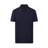 Camisa Polo de Manga Corta a la Moda para Verano, 180g Nylon, Diseño de Empalme sin Costuras, Secado Rápido, Ropa de Trabajo con Texto Impreso