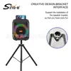 Sing-Ezqs6171 Altavoz Inteligente Bluetooth de Escritorio de 6.5" Portátil para Exteriores con Micrófono y Soporte