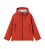 Chaqueta Cortavientos Larga de una Sola Capa Ropa de Trabajo Estampado Personalizado Logo Chaqueta a Prueba de Tres Elementos Ropa para Grupo al Aire Libre Bordar