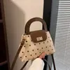 Bolso Nuevo Estilo Otoño Temprano para Mujer Diseño de Moda Sentido Coreano Bolso de Mano de Lunares Casual Versátil Bolso Cruzado de Hombro de Comercio Exterior
